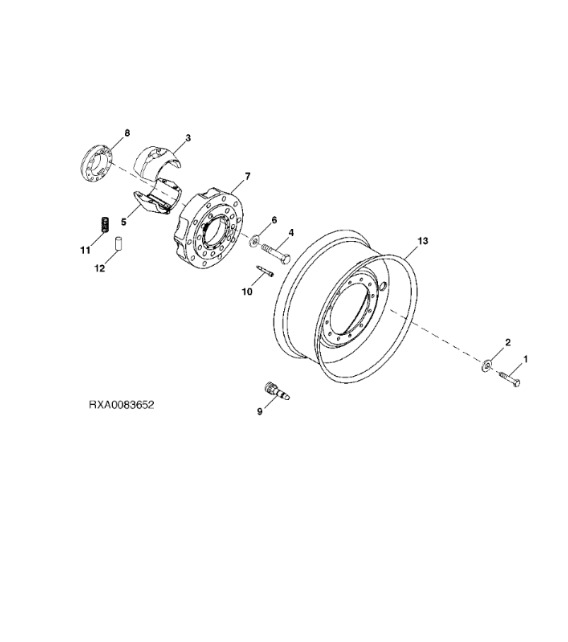 RE174632 John Deere 8345R - Koło - Wheels and tires for Farm tractor: picture 1 RE174632 John Deere 8345R - Koło - Wheels and tires for Farm tractor: picture 1
