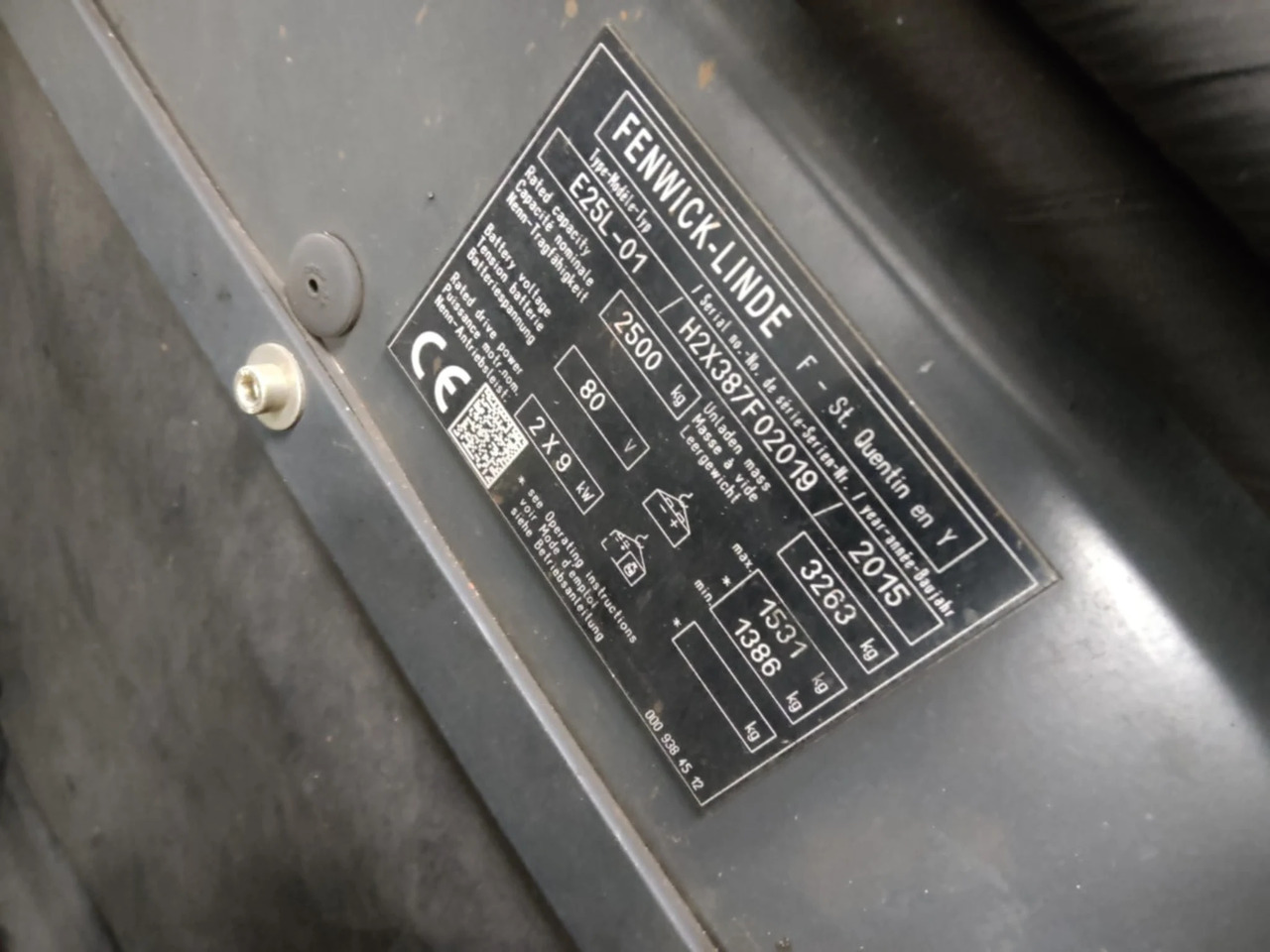 Linde E25L-01 - Electric forklift: picture 2 Linde E25L-01 - Electric forklift: picture 2