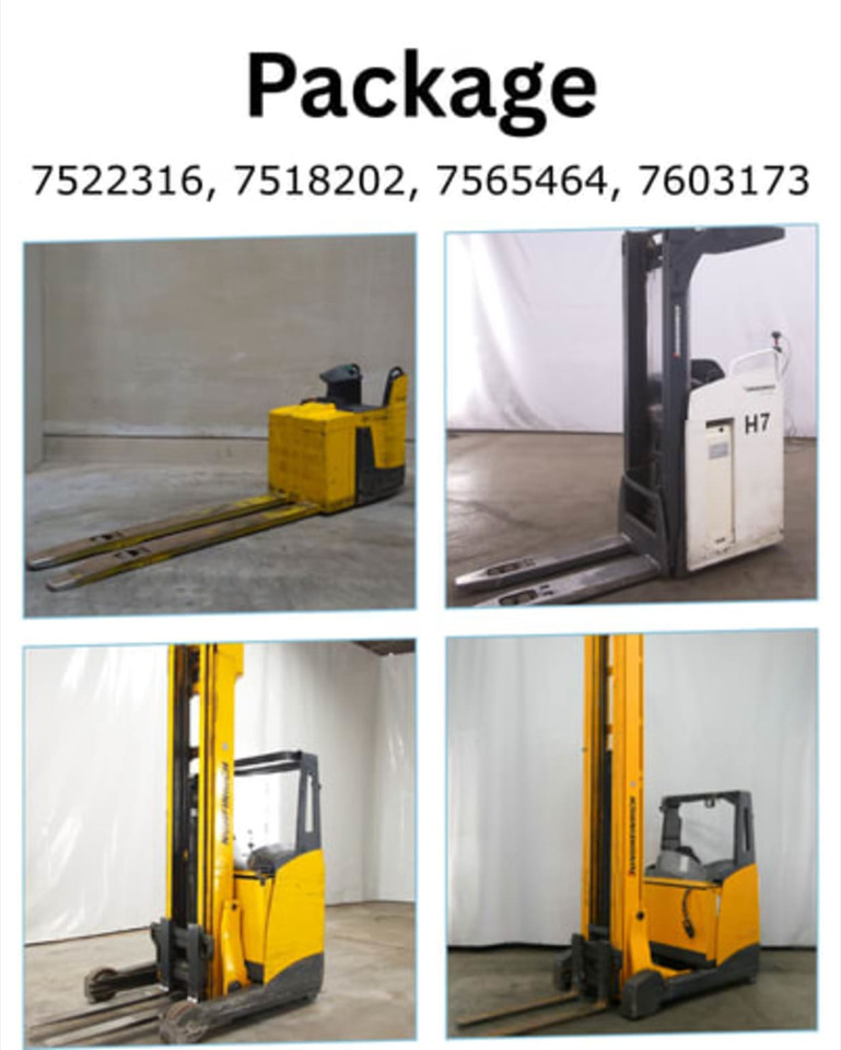 Package 11: JUNGHEINRICH ERE225 / ESC216 / ETV214 / ETV325 - Reach truck: picture 1 Package 11: JUNGHEINRICH ERE225 / ESC216 / ETV214 / ETV325 - Reach truck: picture 1