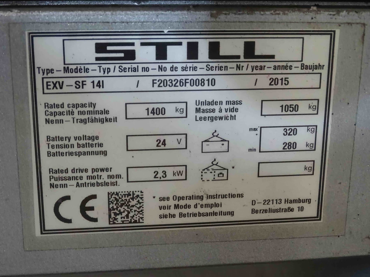 STILL EXV-SF14i - Stacker: picture 2 STILL EXV-SF14i - Stacker: picture 2