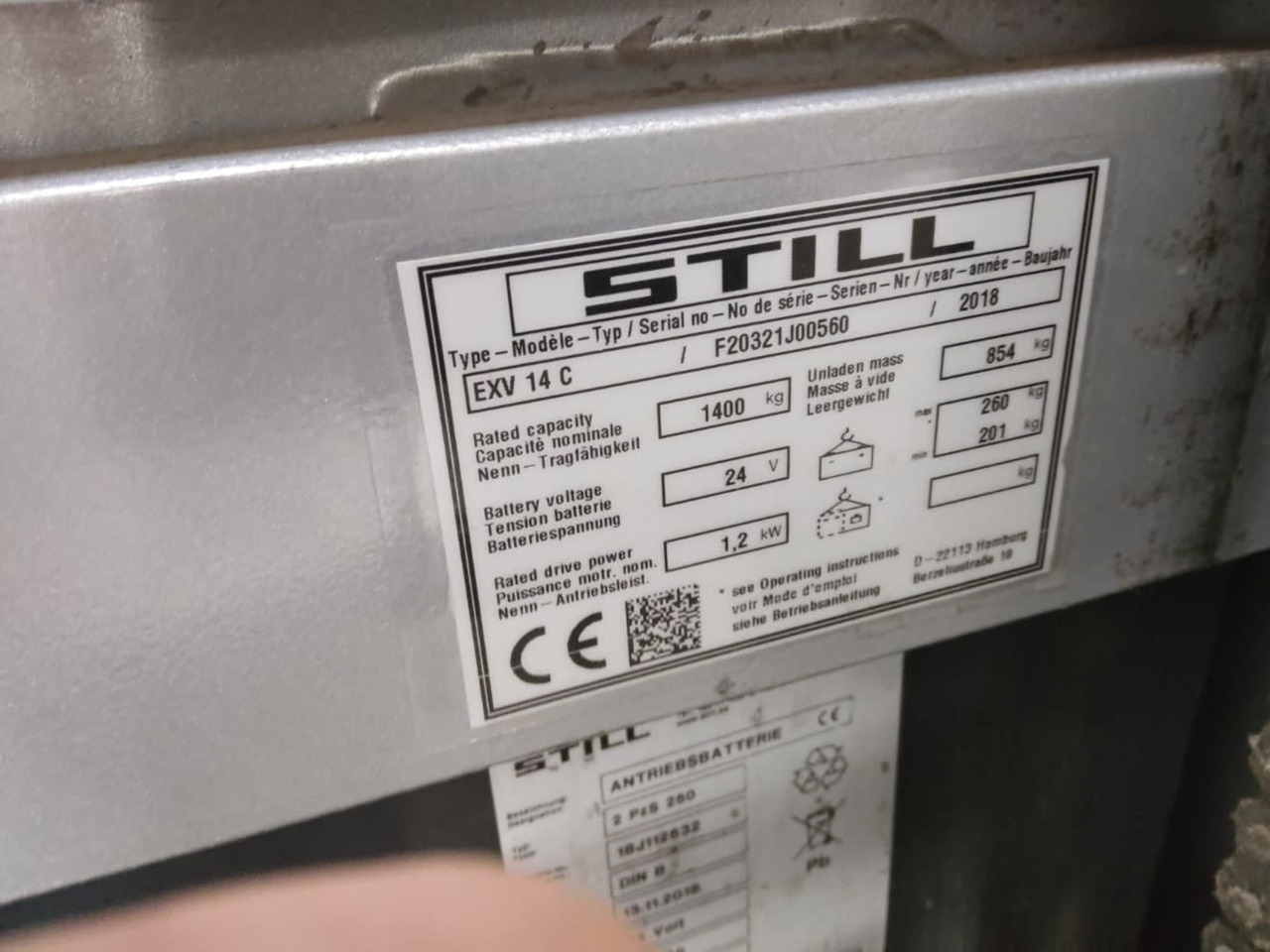 STILL EXV14C - Stacker: picture 5 STILL EXV14C - Stacker: picture 5