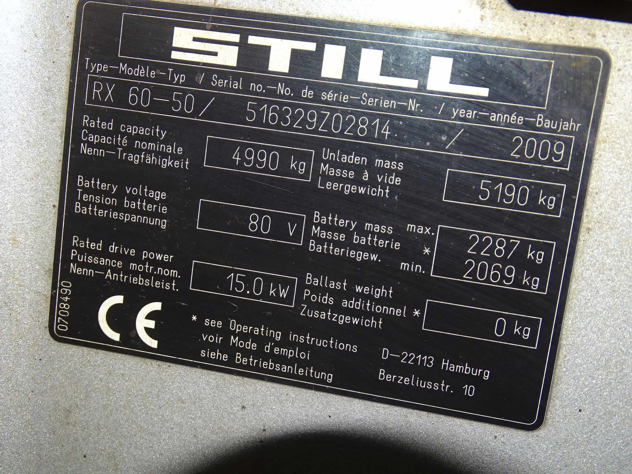 STILL RX60-50 - Electric forklift: picture 2 STILL RX60-50 - Electric forklift: picture 2