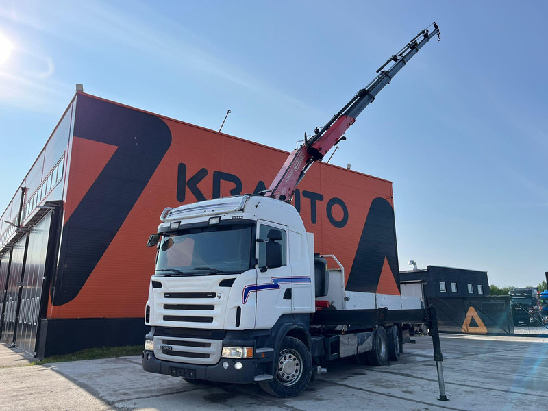 Scania R 440 6x2*4 FASSI F260XP / PLATFORM L=6760 mm - Dropside/ Flatbed truck, Crane truck: picture 1 Scania R 440 6x2*4 FASSI F260XP / PLATFORM L=6760 mm - Dropside/ Flatbed truck, Crane truck: picture 1