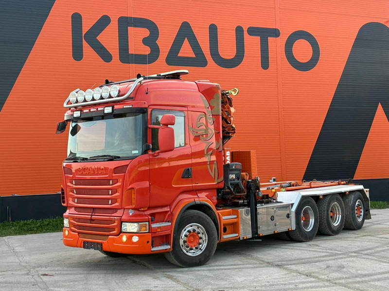 Scania R 480 8X4*4 HIAB 288E-6 HIPRO / HOOK LIFT JOAB L 17 ton L=5200 mm - Hook lift truck, Crane truck: picture 2 Scania R 480 8X4*4 HIAB 288E-6 HIPRO / HOOK LIFT JOAB L 17 ton L=5200 mm - Hook lift truck, Crane truck: picture 2