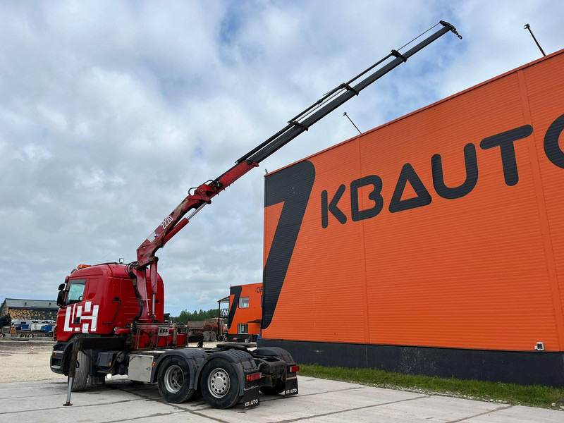 Dropside/ Flatbed truck, Crane truck Scania R 560 6x2 HMF2220 K4 / RETARDER: picture 8