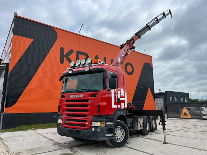 Scania R 560 6x2 HMF2220 K4 / RETARDER - Dropside/ Flatbed truck, Crane truck: picture 1 Scania R 560 6x2 HMF2220 K4 / RETARDER - Dropside/ Flatbed truck, Crane truck: picture 1