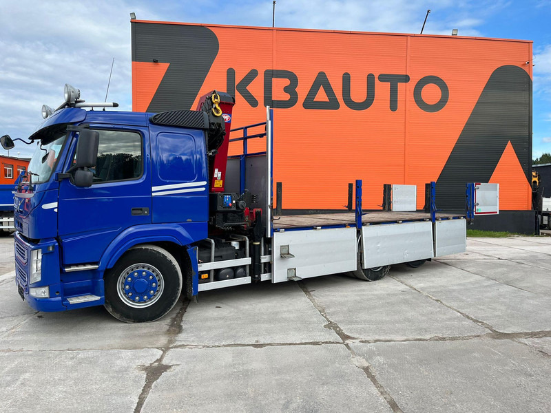 Dropside/ Flatbed truck, Crane truck Volvo FM 450 6x4*4 HYDRODRIVE HMF 1820-K5 / 1267 PTO HOURS / PLATFORM L=6240-7240 mm EXTENDABLE: picture 9