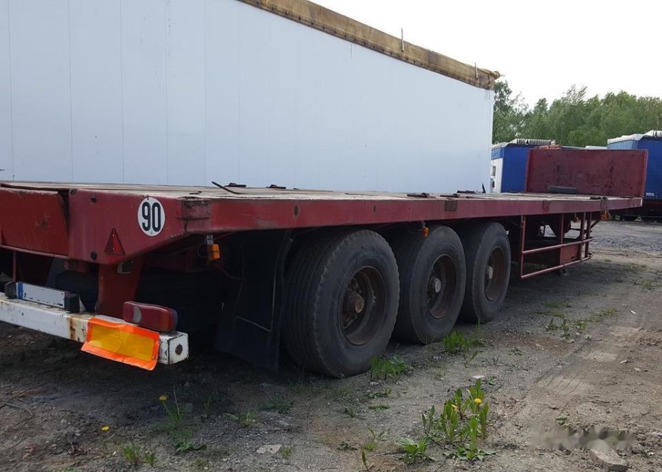 ACTM 28 M ROZSUWANA 3 OSIE SKRĘTNE ORYGINAŁ - Dropside/ Flatbed semi-trailer: picture 3 ACTM 28 M ROZSUWANA 3 OSIE SKRĘTNE ORYGINAŁ - Dropside/ Flatbed semi-trailer: picture 3