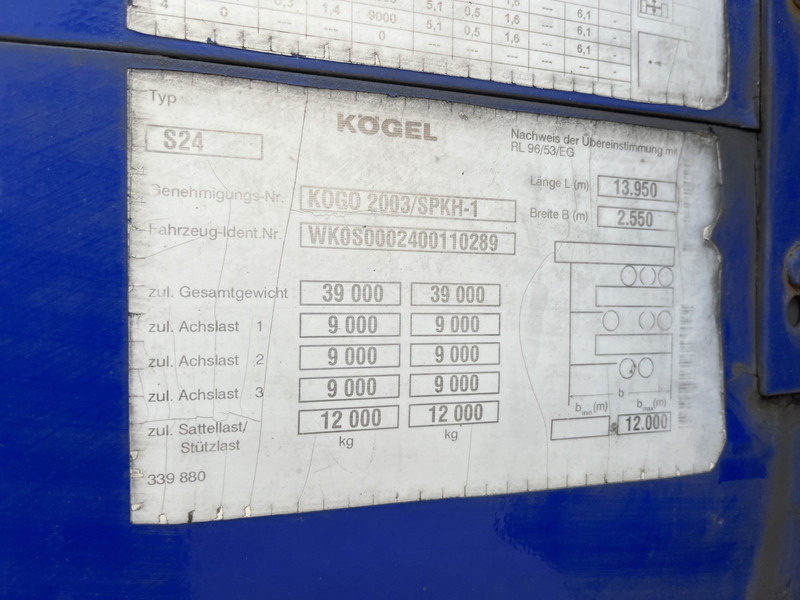 Kögel S 24 / Box / SAF Disk / NL Trailer - Closed box semi-trailer: picture 5 Kögel S 24 / Box / SAF Disk / NL Trailer - Closed box semi-trailer: picture 5