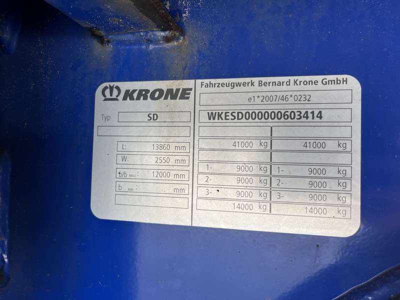 Closed box semi-trailer Krone DryLiner / Box / Huckepack / BPW Drum / APK TUV 04-26: picture 13