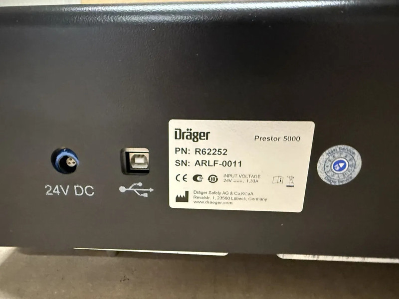 Dräger Prestor 5000 - Attachment: picture 3 Dräger Prestor 5000 - Attachment: picture 3