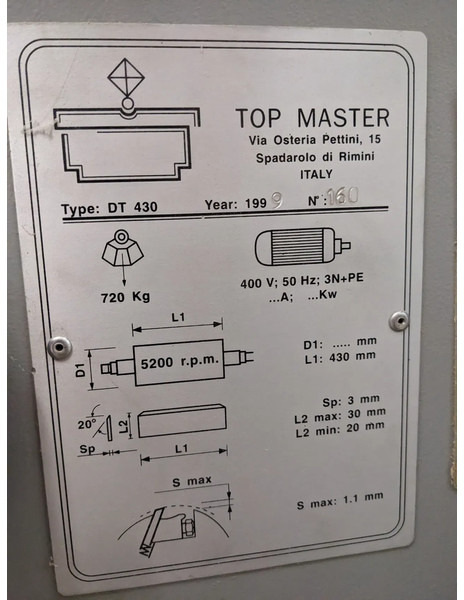 Woodworking machinery for transportation of timber Topmaster DT430: picture 7