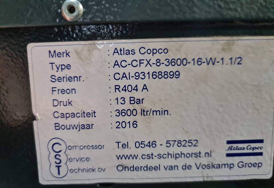 OSUSZACZ ZIĘBNICZY ATLAS COPCO FX 8 3,6m3/min - Air compressor: picture 3 OSUSZACZ ZIĘBNICZY ATLAS COPCO FX 8 3,6m3/min - Air compressor: picture 3