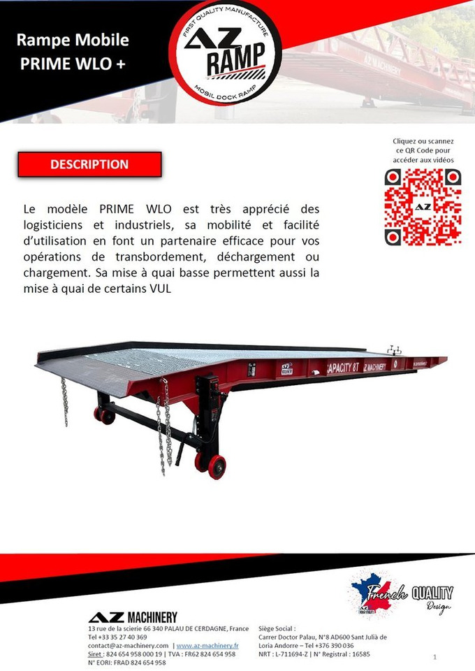 AZ RAMP-PRIME PRIME WLO + 10 . Industrial Mobil Loading Ramp - Loading ramp: picture 3 AZ RAMP-PRIME PRIME WLO + 10 . Industrial Mobil Loading Ramp - Loading ramp: picture 3