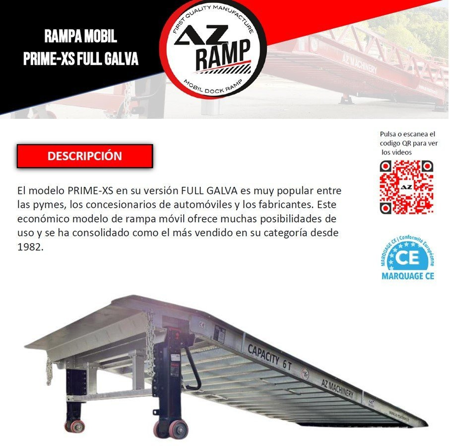 AZ RAMP-PRIME XS-6 FULL GALVA . Industrial Mobil Loading Ramp - Loading ramp: picture 2 AZ RAMP-PRIME XS-6 FULL GALVA . Industrial Mobil Loading Ramp - Loading ramp: picture 2