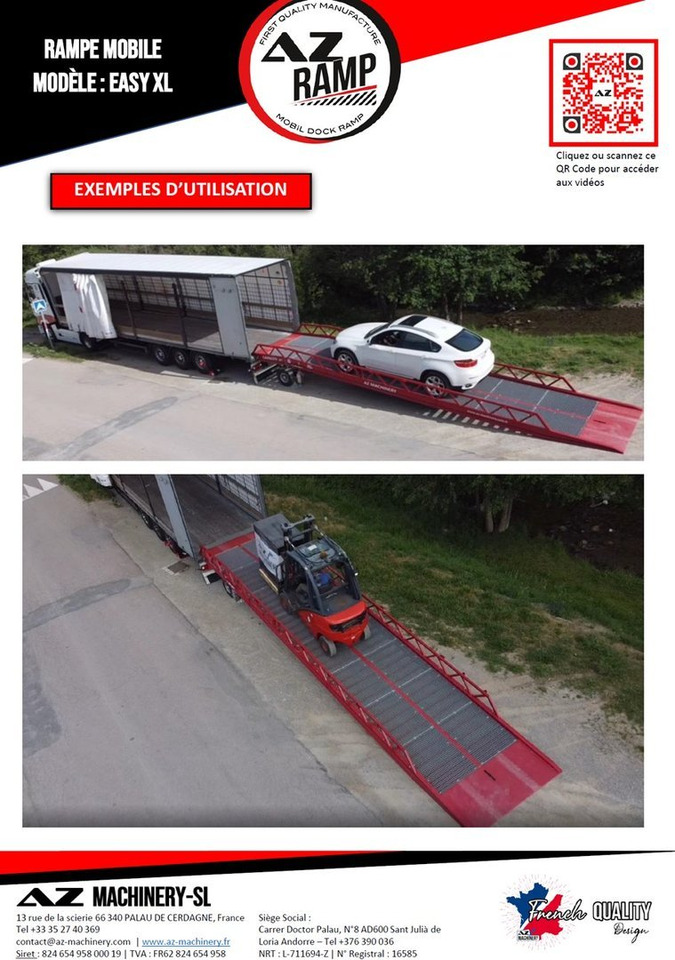 Loading ramp **RENTAL 12-24-36 Month** AZ RAMP-EASY XL-8 . Mobil Loading Ramp: picture 7 Loading ramp **RENTAL 12-24-36 Month** AZ RAMP-EASY XL-8 . Mobil Loading Ramp: picture 7