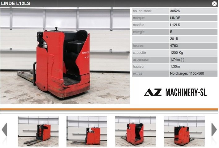 Used Electric Pallet stacker-Fenwick-L12LS - Pallet truck: picture 1 Used Electric Pallet stacker-Fenwick-L12LS - Pallet truck: picture 1