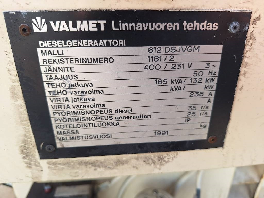 Generator set Valmet 612 DSJVGM: picture 13 Generator set Valmet 612 DSJVGM: picture 13