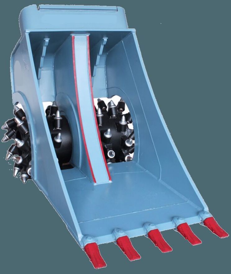 AME Double Drum Cutter Bucket - Attachment for Excavator: picture 3 AME Double Drum Cutter Bucket - Attachment for Excavator: picture 3