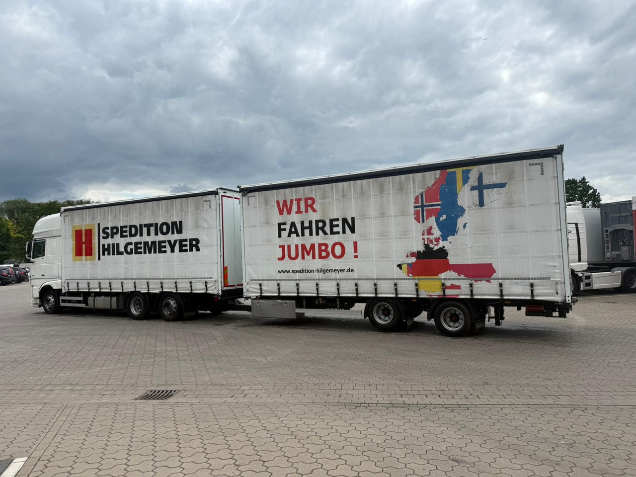 DAF XF 480 FAN LowDeck 6x2 Jumbo Inklusive Anhänger - Curtainsider truck, Curtainsider trailer: picture 4 DAF XF 480 FAN LowDeck 6x2 Jumbo Inklusive Anhänger - Curtainsider truck, Curtainsider trailer: picture 4