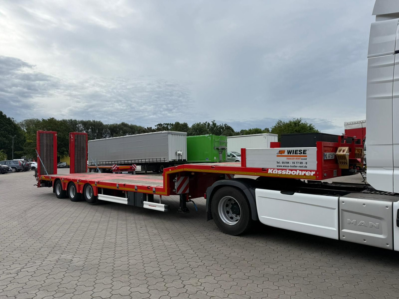 Kässbohrer K.SLS ECO Tieflader mit hydraulischen Rampen - Low loader semi-trailer: picture 3 Kässbohrer K.SLS ECO Tieflader mit hydraulischen Rampen - Low loader semi-trailer: picture 3