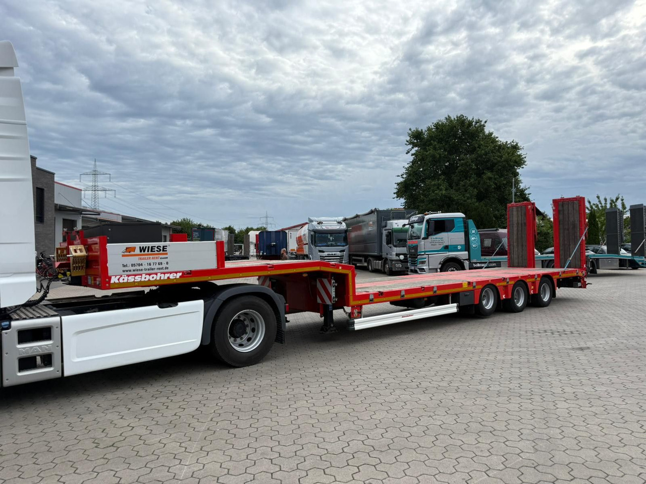 Kässbohrer K.SLS ECO Tieflader mit hydraulischen Rampen - Low loader semi-trailer: picture 4 Kässbohrer K.SLS ECO Tieflader mit hydraulischen Rampen - Low loader semi-trailer: picture 4