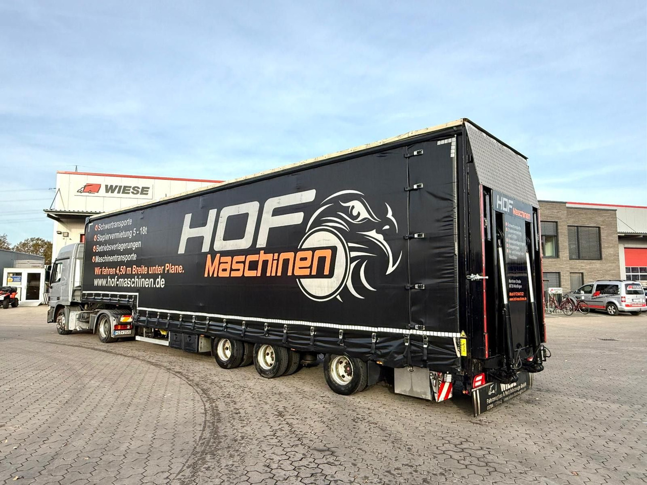 Other Wiese 3-Achs Stufen Sattel mit Auffahrrampe 25T - Low loader semi-trailer: picture 1 Other Wiese 3-Achs Stufen Sattel mit Auffahrrampe 25T - Low loader semi-trailer: picture 1