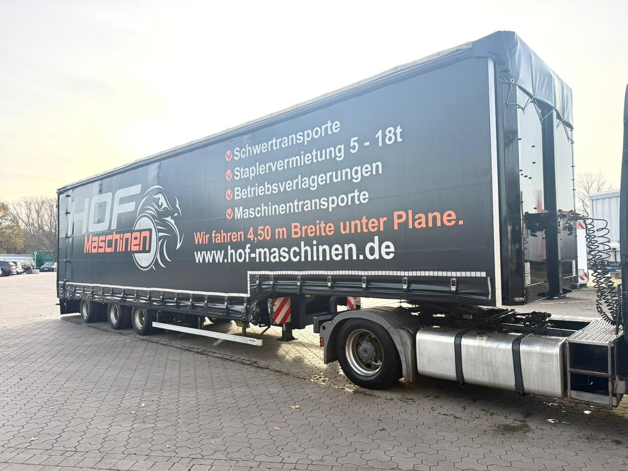 Other Wiese 3-Achs Stufen Sattel mit Auffahrrampe 25T - Curtainsider semi-trailer: picture 4 Other Wiese 3-Achs Stufen Sattel mit Auffahrrampe 25T - Curtainsider semi-trailer: picture 4