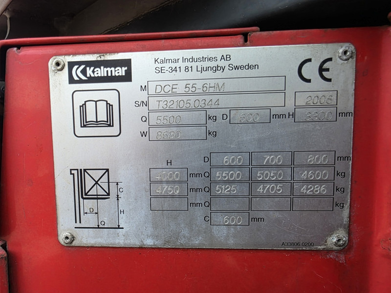 Diesel forklift Kalmar DCE 55-6HM diesel heftruck 5.5 tons diesel heftruck: picture 7
