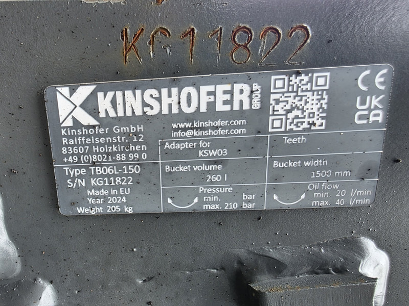 Kantelbak lehnhof ms03 sw03 tilting bucket lehnhof kinshofer ms03 sw03 - Bucket for Construction machinery: picture 5 Kantelbak lehnhof ms03 sw03 tilting bucket lehnhof kinshofer ms03 sw03 - Bucket for Construction machinery: picture 5
