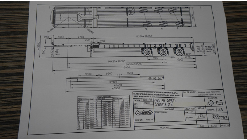 Nooteboom 3 AXLE FLATBED 3X EXTENDABLE TRAILER 43.95mtr TOTAL LENGHT - Dropside/ Flatbed semi-trailer: picture 5 Nooteboom 3 AXLE FLATBED 3X EXTENDABLE TRAILER 43.95mtr TOTAL LENGHT - Dropside/ Flatbed semi-trailer: picture 5