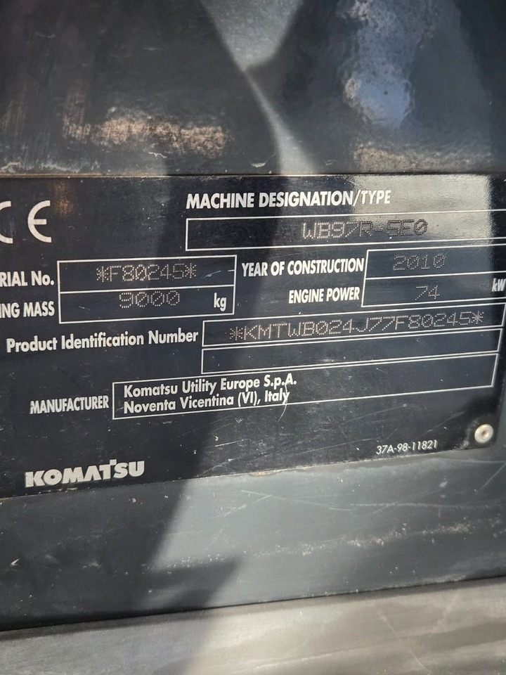 Komatsu WB97 - Backhoe loader: picture 2 Komatsu WB97 - Backhoe loader: picture 2