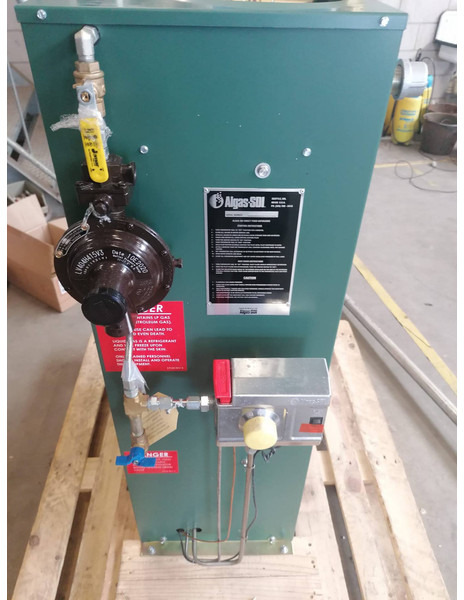 Algas Direct Fired Vaporizer Gas, Lpg, Gpl, Gaz, Propane, Butane heating medium is water Several models 80- 240 kg/h vaporization capacity with CE - Engine and parts for Truck: picture 2 Algas Direct Fired Vaporizer Gas, Lpg, Gpl, Gaz, Propane, Butane heating medium is water Several models 80- 240 kg/h vaporization capacity with CE - Engine and parts for Truck: picture 2