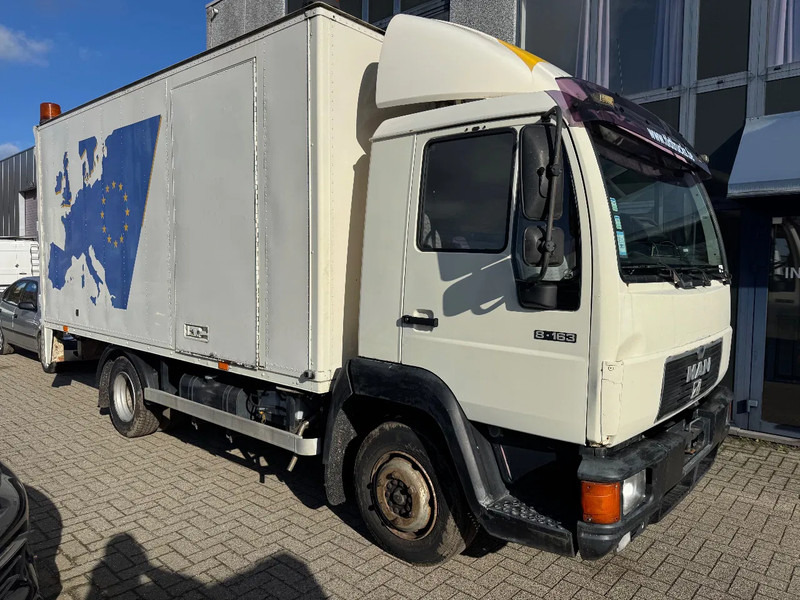 MAN 8.163 **BELGIAN TRUCK-FULL STEEL SUSPENSION** - Box truck: picture 1 MAN 8.163 **BELGIAN TRUCK-FULL STEEL SUSPENSION** - Box truck: picture 1