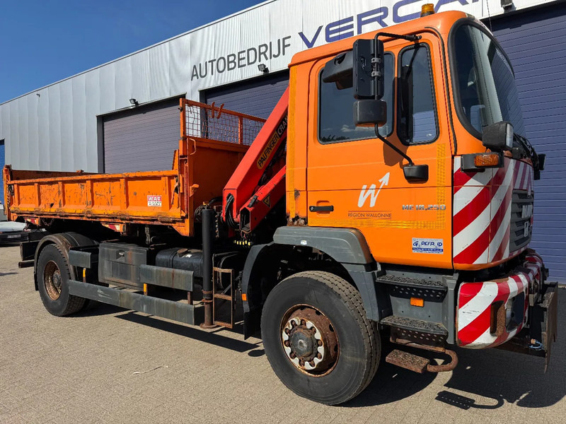 MAN ME 18.250 4X4 **BELGIAN TRUCK+PALFINGER PK8500** - Tipper, Crane truck: picture 1 MAN ME 18.250 4X4 **BELGIAN TRUCK+PALFINGER PK8500** - Tipper, Crane truck: picture 1