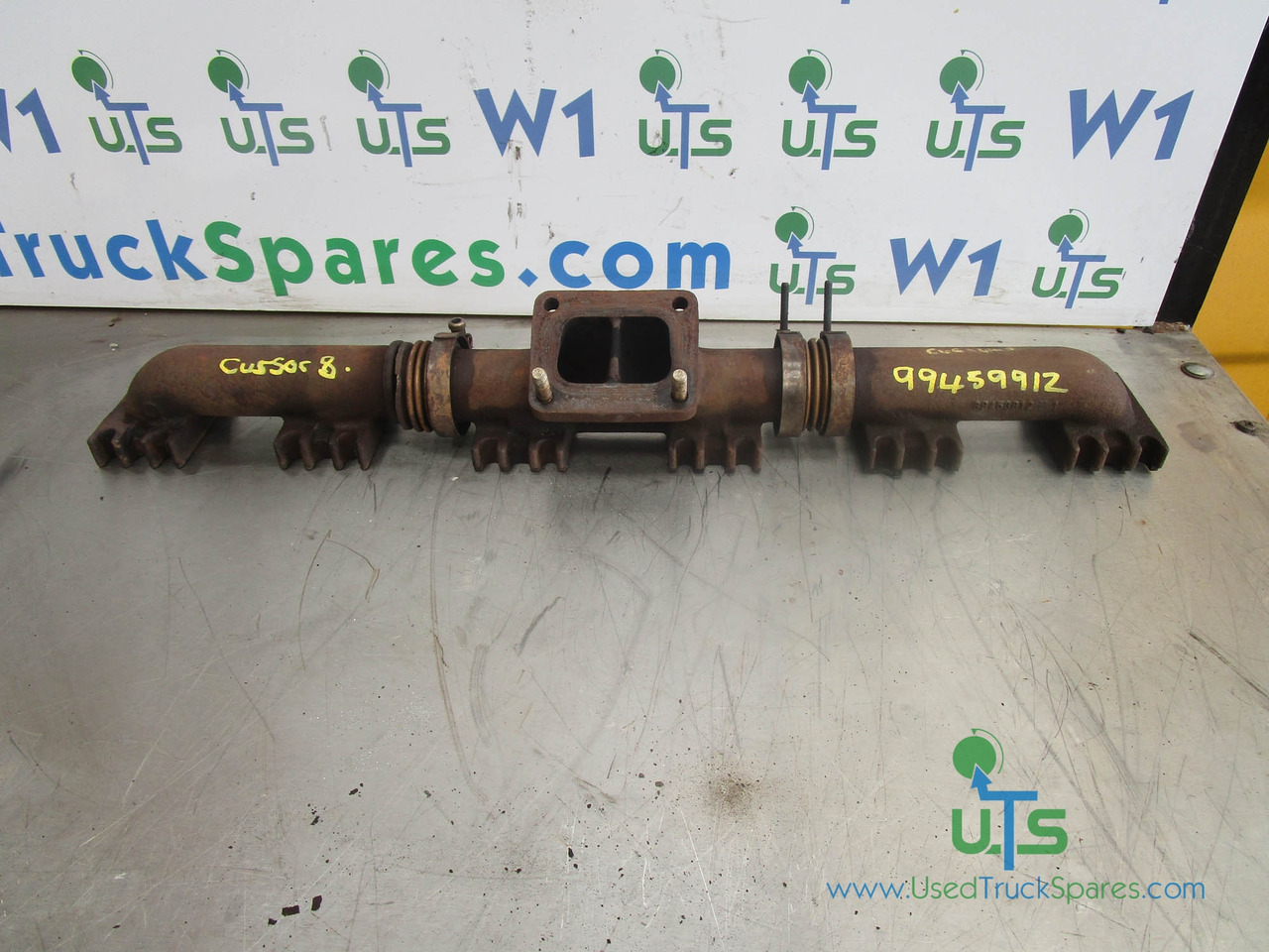 IVECO CURSOR 8 EXHAUST MANIFOLD P/NO 99459912 - Muffler/ Exhaust system for Truck: picture 1 IVECO CURSOR 8 EXHAUST MANIFOLD P/NO 99459912 - Muffler/ Exhaust system for Truck: picture 1