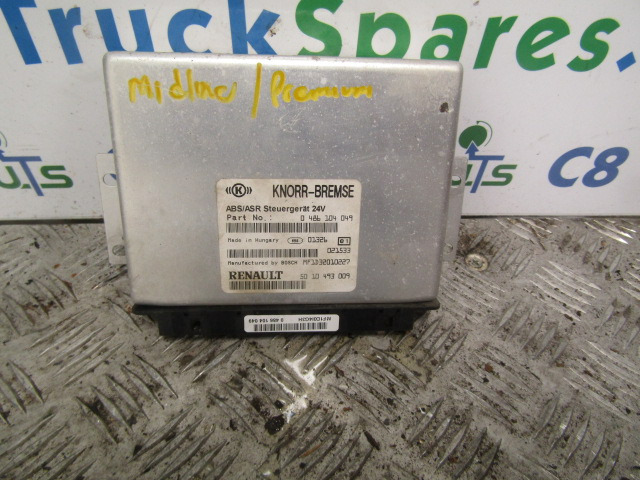 RENAULT MIDLUM DCI ABS/ASR ECU P/NO 486104049/5010453009 - Electrical system for Truck: picture 1 RENAULT MIDLUM DCI ABS/ASR ECU P/NO 486104049/5010453009 - Electrical system for Truck: picture 1