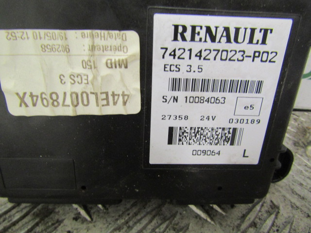 RENAULT MIDLUM DXI ECS CONTROL UNIT P/NO 7421427023-PO2 - Electrical system for Truck: picture 2 RENAULT MIDLUM DXI ECS CONTROL UNIT P/NO 7421427023-PO2 - Electrical system for Truck: picture 2