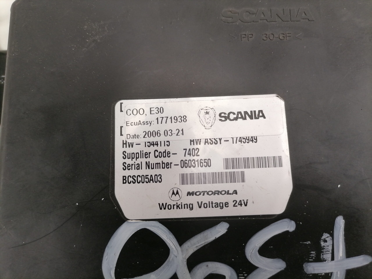 Scania Ecu 1771938 - ECU for Truck: picture 2 Scania Ecu 1771938 - ECU for Truck: picture 2
