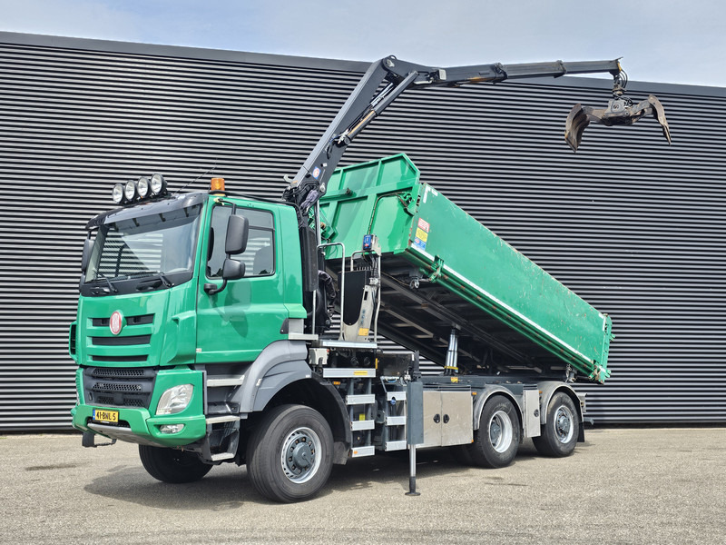 DAF TATRA 6X6 / T158/II / 2 SIDE TIPPER - HMF Z CRANE - Tipper, Crane truck: picture 1 DAF TATRA 6X6 / T158/II / 2 SIDE TIPPER - HMF Z CRANE - Tipper, Crane truck: picture 1