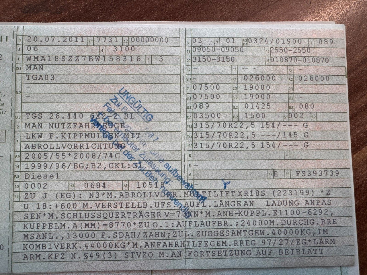 MAN 26.40 6X2 Multilift Abroller - Hook lift truck: picture 3 MAN 26.40 6X2 Multilift Abroller - Hook lift truck: picture 3