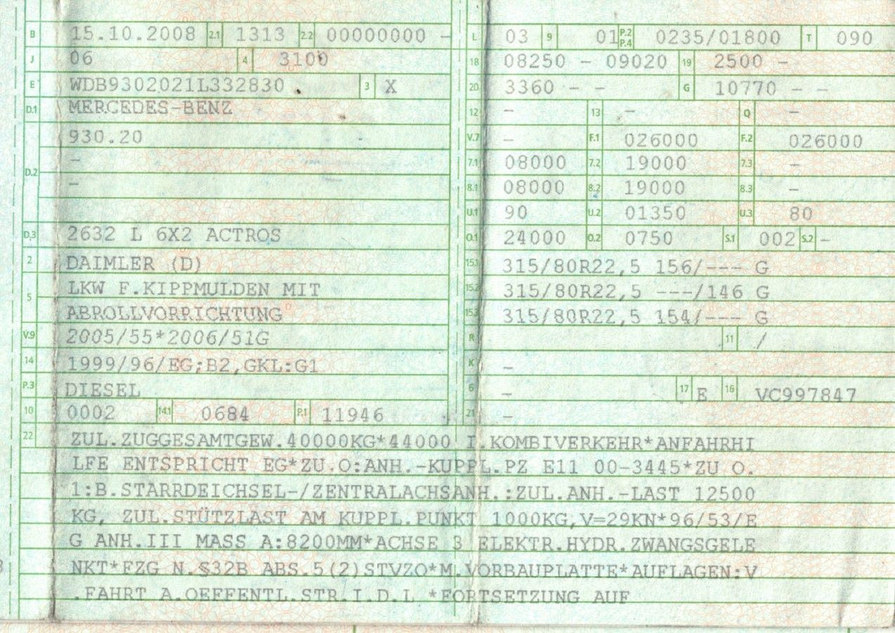 Mercedes-Benz 2632 6x2 ARK | Lift & Lenk | hydr. Containerver. - Hook lift truck: picture 2 Mercedes-Benz 2632 6x2 ARK | Lift & Lenk | hydr. Containerver. - Hook lift truck: picture 2