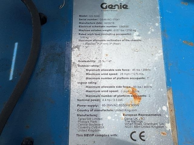 Genie GS3246 - Scissor lift: picture 5 Genie GS3246 - Scissor lift: picture 5