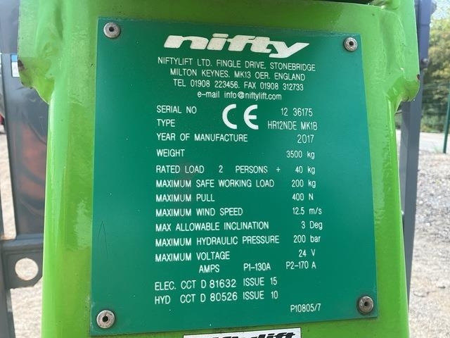 Niftylift HR12NDE - Articulated boom: picture 5 Niftylift HR12NDE - Articulated boom: picture 5