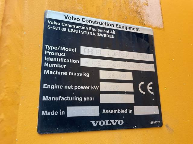 Volvo L150H - Wheel loader: picture 5 Volvo L150H - Wheel loader: picture 5