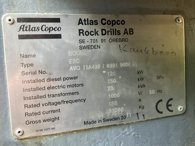 Atlas Copco E2C - Mining machinery: picture 5 Atlas Copco E2C - Mining machinery: picture 5