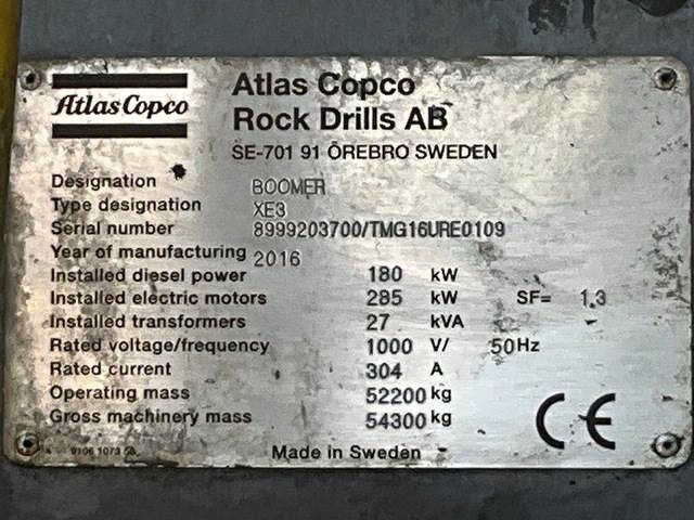 Atlas Copco XE3C - Mining machinery: picture 5 Atlas Copco XE3C - Mining machinery: picture 5
