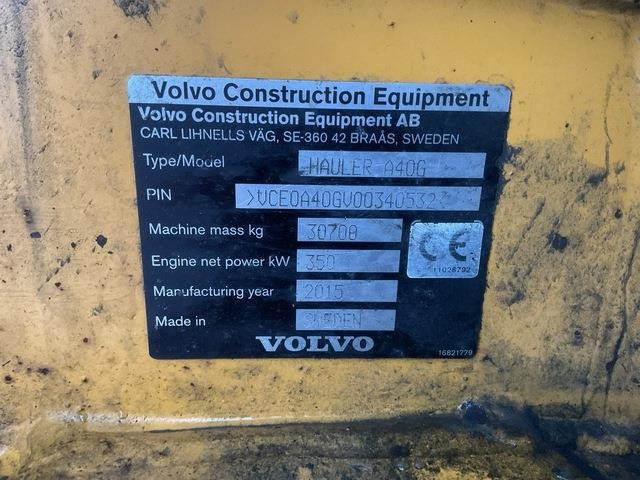 Volvo A40G - Articulated dumper: picture 5 Volvo A40G - Articulated dumper: picture 5
