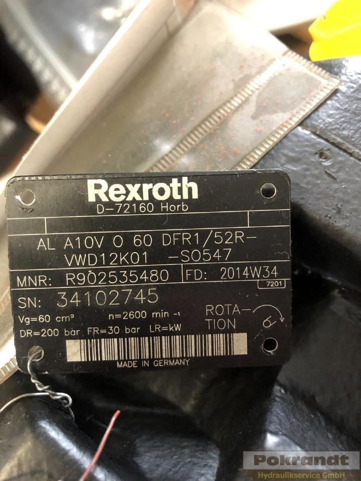 Rexroth AL A10VO60DFR1/52R-VWD12K01-S0547 - Hydraulic pump: picture 2 Rexroth AL A10VO60DFR1/52R-VWD12K01-S0547 - Hydraulic pump: picture 2