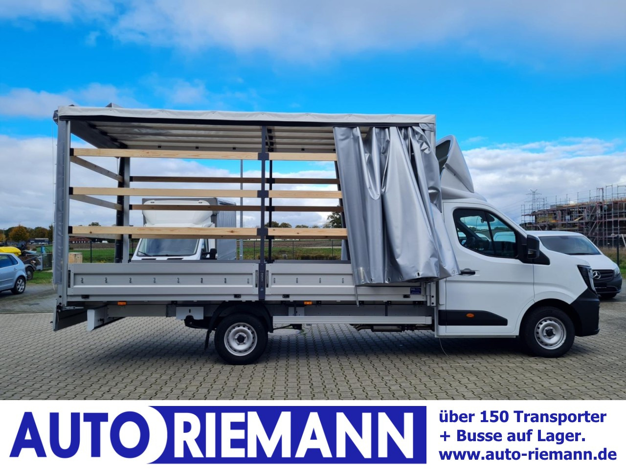 Renault Master Pritsche 2x Schiebe Plane 10 Pal. LUFTFEDERUNG - Curtain side van: picture 1 Renault Master Pritsche 2x Schiebe Plane 10 Pal. LUFTFEDERUNG - Curtain side van: picture 1